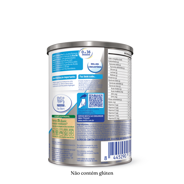 nannページ Fórmula Infantil NAN S.L.para lactentes 400g | Loja FamilyNes