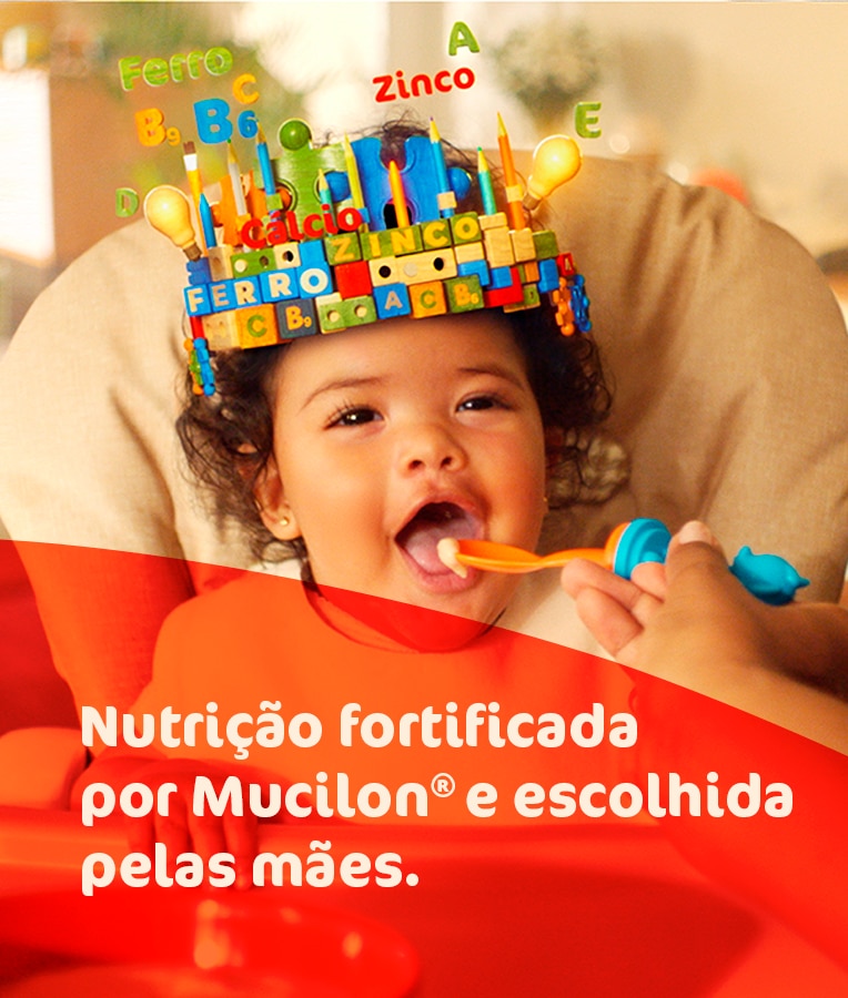 Nutrição fortificada por Mucilon