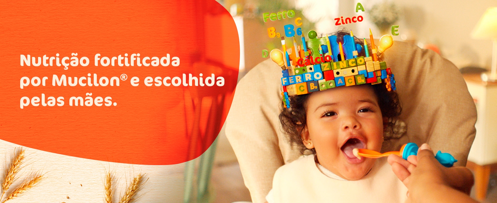 Nutrição fortificada por Mucilon